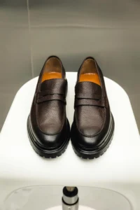 Коричневі лофери пенні be Gentleman 5