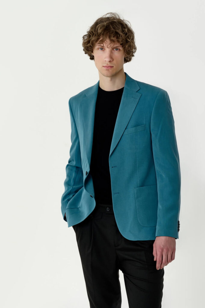 Blue tencel jacket be Gentleman 2