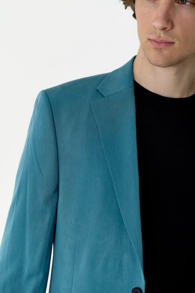 Blue tencel jacket be Gentleman 2