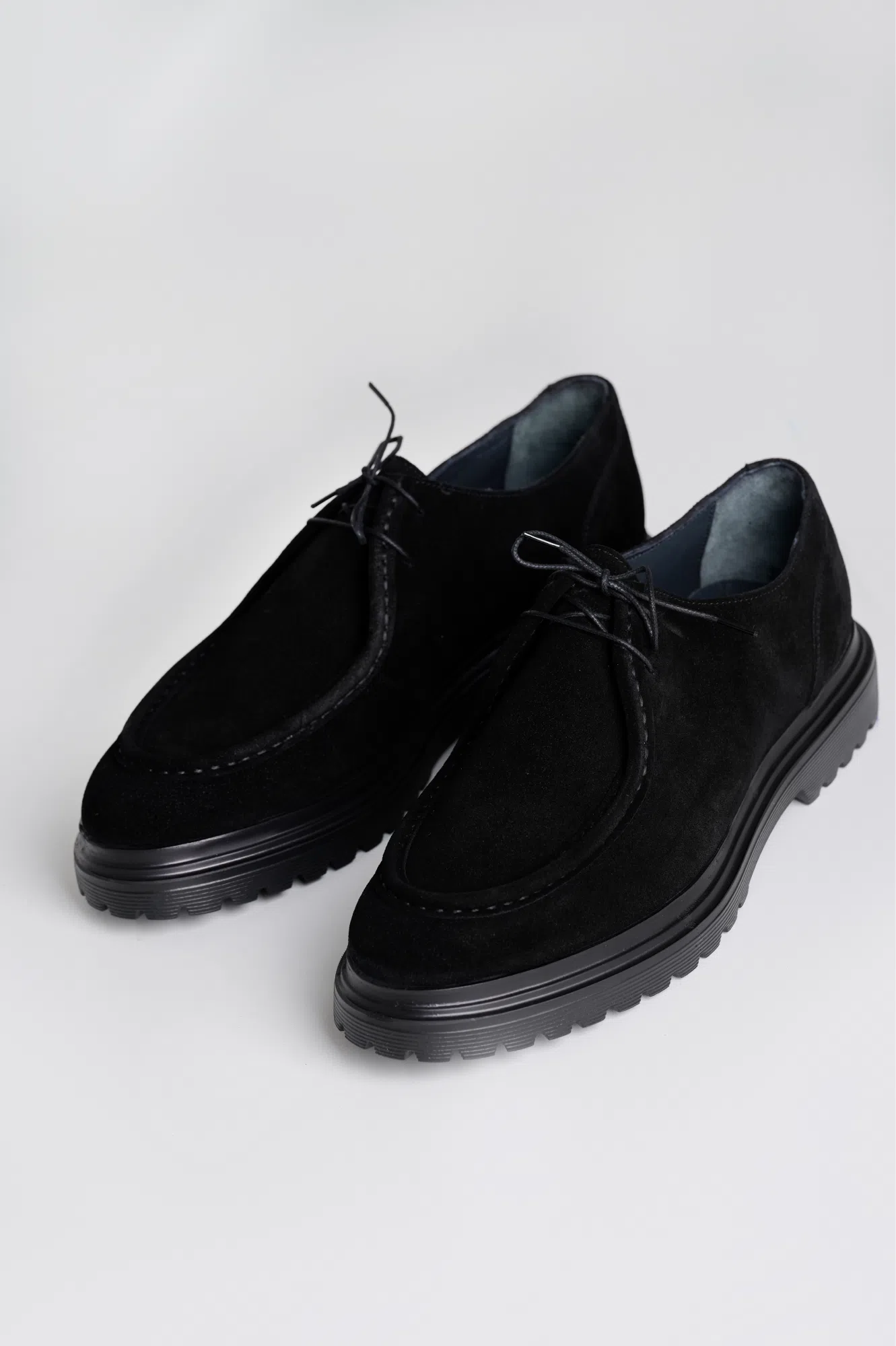 be Gentleman Чорні дербі mac toe замша