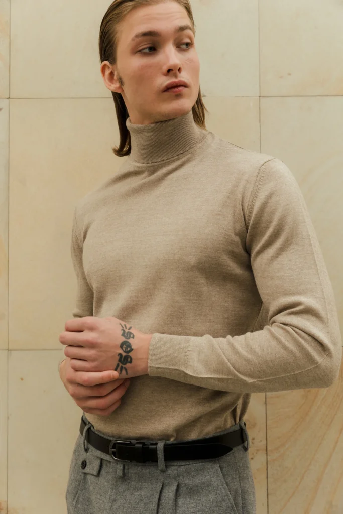 Мокко водолазка з вовною be Gentleman 2