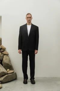 Men’s suit with wool black oversized be Gentleman 5
