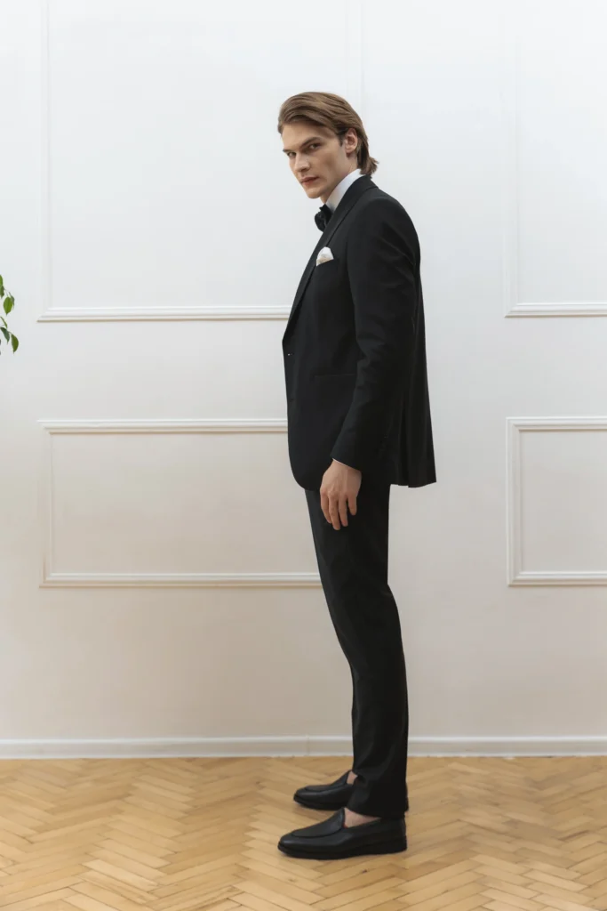 Men’s tuxedo with wool black be Gentleman 2