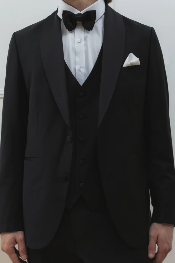 Men’s tuxedo with wool black be Gentleman 2