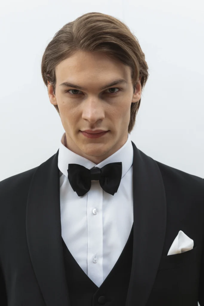Men’s tuxedo with wool black be Gentleman 2