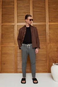 Gray pants with pleats be Gentleman 5