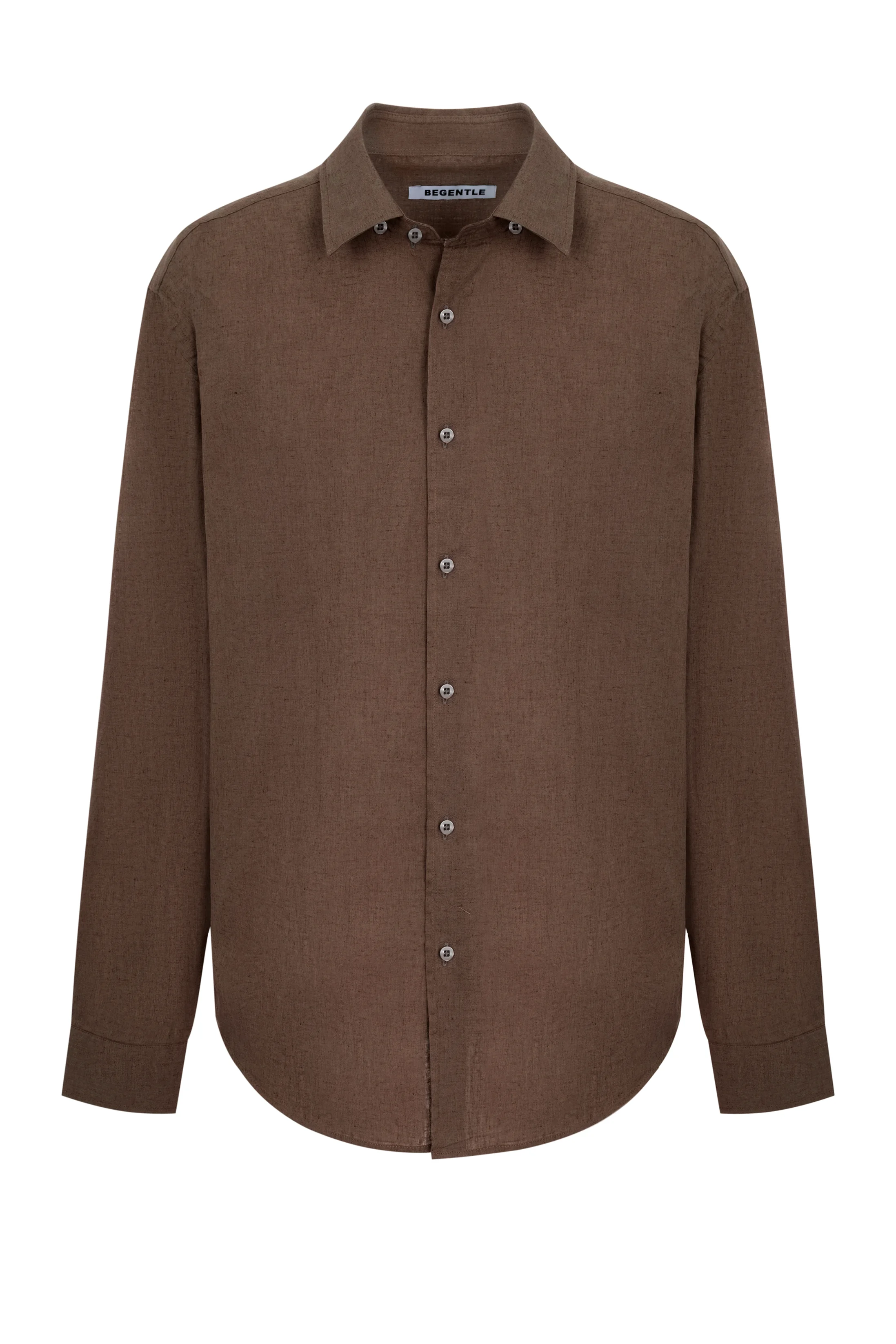 Brown linen shirt