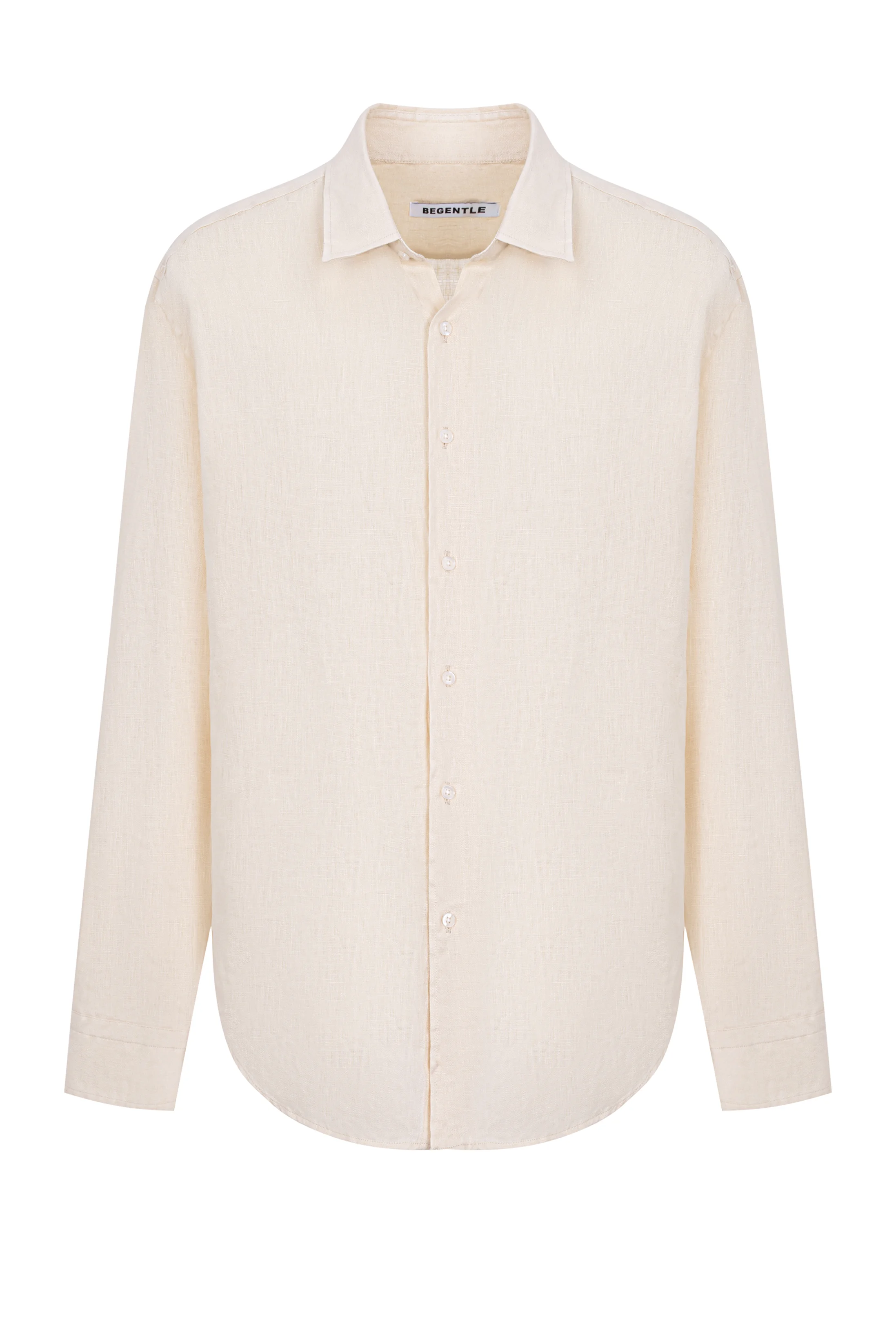 Beige linen shirt