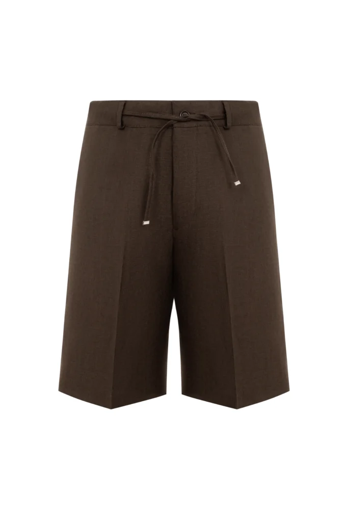 Brown linen shorts be Gentleman 2