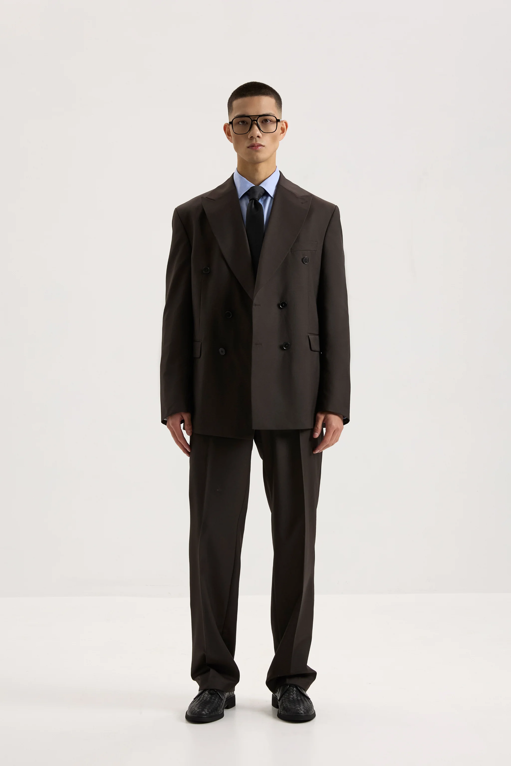 Костюм двобортний Deep brown